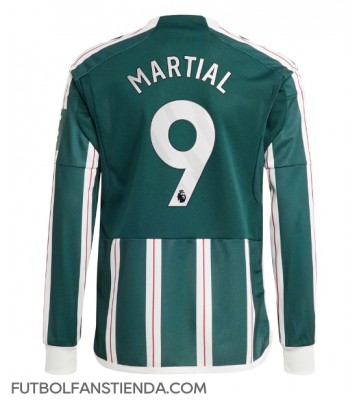 Manchester United Anthony Martial #9 Segunda Equipación 2023-24 Manga Larga
